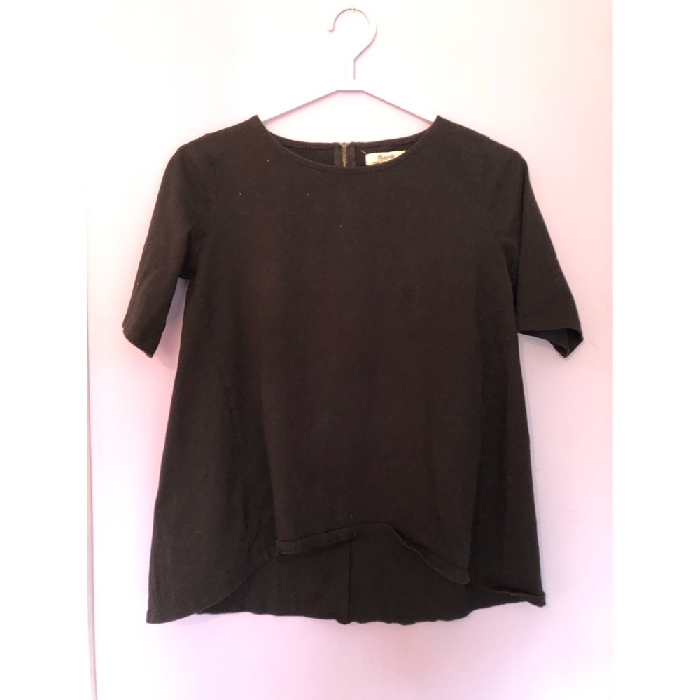 Madewell black back zip swing tee - Picture 4 of 4